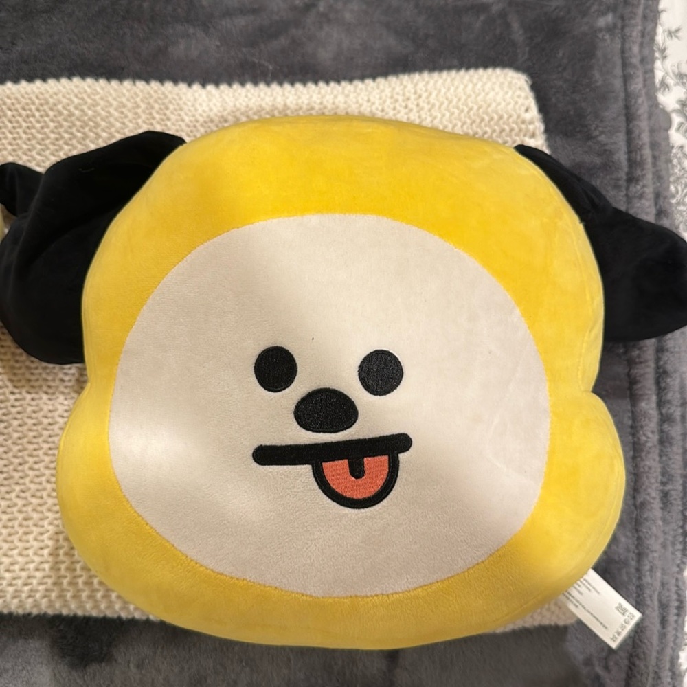 line friends chimmy bts plushie with dust bag